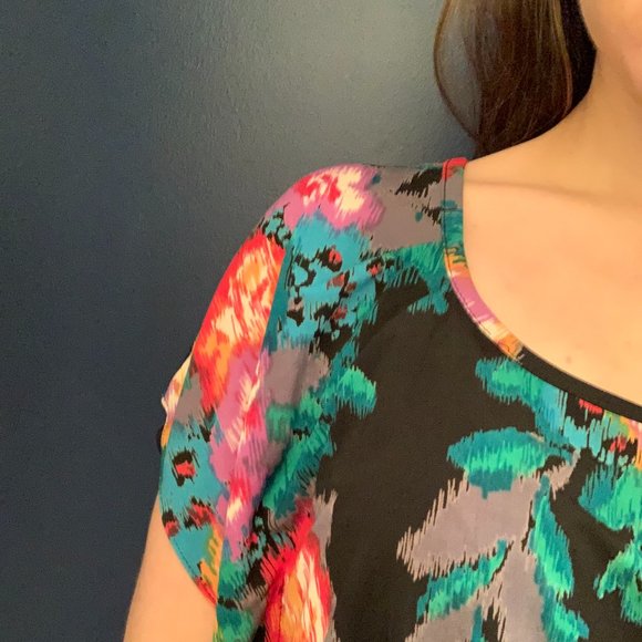 Aritzia Abstract Floral Print Mini Dress - Picture 9 of 11